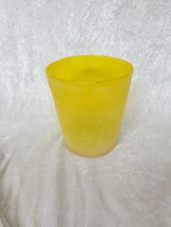 Gul sand glaserad kruka/vas