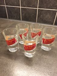 Jonnie Walker Red Label snapsglas 5 st