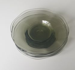 Glas assietter äldre 17,5 cm dia. 6 st