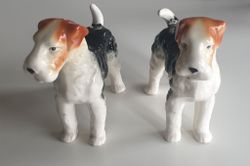 2st foxterrier Airedale obs! klistrade svansar