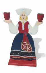 IKEA trä ljusstake kvinna