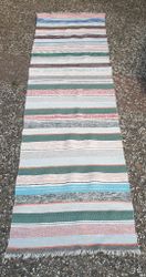Trasmatta väl använd, Vintage 75x250
