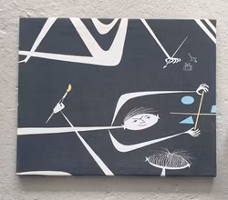 Olle Eksell Tyg tavla B motiv från Graphis magasin