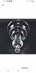 Ljushållare i glas Boda. Passar bl.a. Bertil Valleins ljuskronor ljuskronor