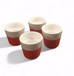Eva Salo 4 st  muggar  till espressokaffe/glögg