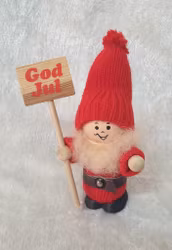 Hemslöjds tomte i trä