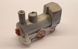 Retro sparbössa grått tåg 1930-talet Carl Spitz