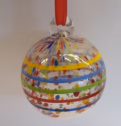 Julkula i glas spräcklig