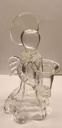 Större ängel i Murano glas för ett ljus
