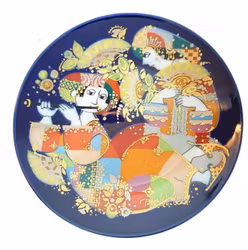 Björn Wiinblad tallrik Motiv 1 "Alladin and the Wonder Lamp" Rosenthal