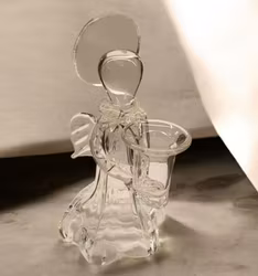 Större ängel i Murano glas för ett ljus