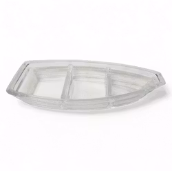 Räkeka i glas Nybro glasbruk