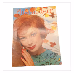 Vintage Veckotidningen Husmodern nr 11 (mars) 1958