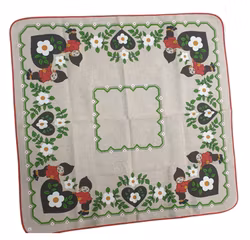 Julduk 80x80 cm med tryck retro (brun)