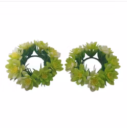 Ljus manschetter vår-vitsippor 2 st Vintage