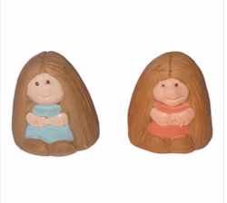 Dag Stille små troll 2 st rosa och ljusblå