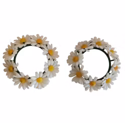 Ljusmanschetter i retro plast 2 st