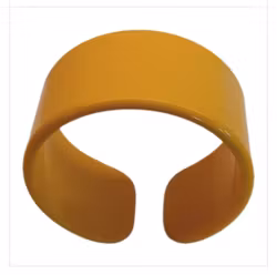 Vintage gult armband i plast 80-talet