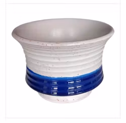 STENINGE retro kruka grå/blå randig