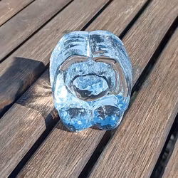 Litet glas troll Bergdala glasbruk 4,5 cm
