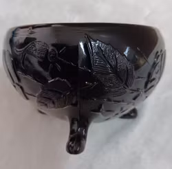 Sockerskål i pressat glas 50-tal