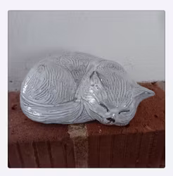 Katt i keramik "Vallis" hand made