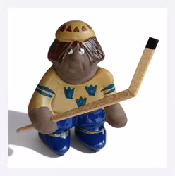 Ishockeyspelare i keramik Kurt Nilsson DECO Helsingborg