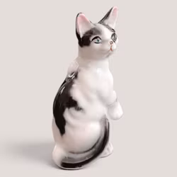 Prydnas katt i porslin Vintage