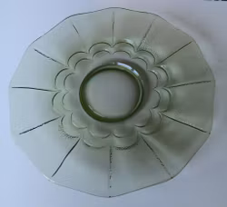 Grönt skål URANGLAS retro