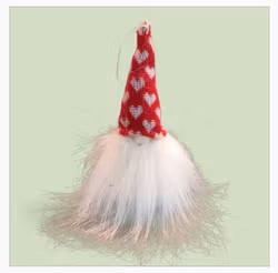 Mjuis tomte med prickig luva