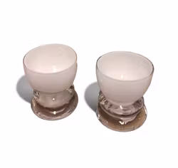 Äggkoppar i glas 2 st