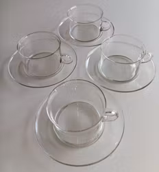 SIGNE PERSSOM-MELIN Te/Kaffekoppar med fat 8 delar