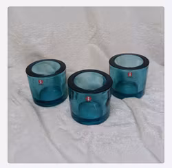 Iittala Marimekko ljuslyktaor3 st sot-aqua glas