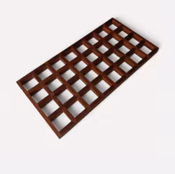 Gitter underlägg i teak Jens Quistgaard 14x17,5 cm