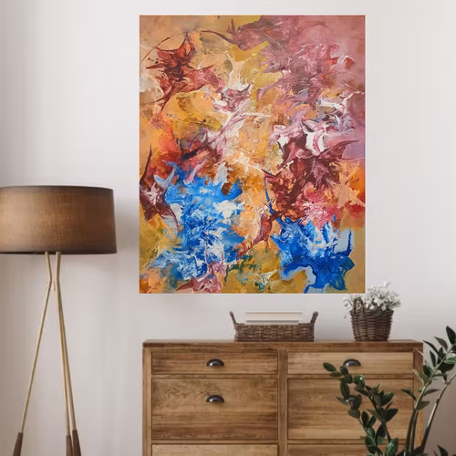 Abstrakt maleri 80x100