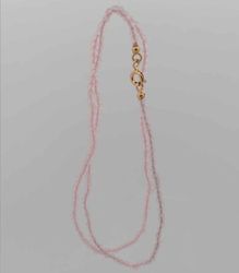 Halsband med rosenkvarts
