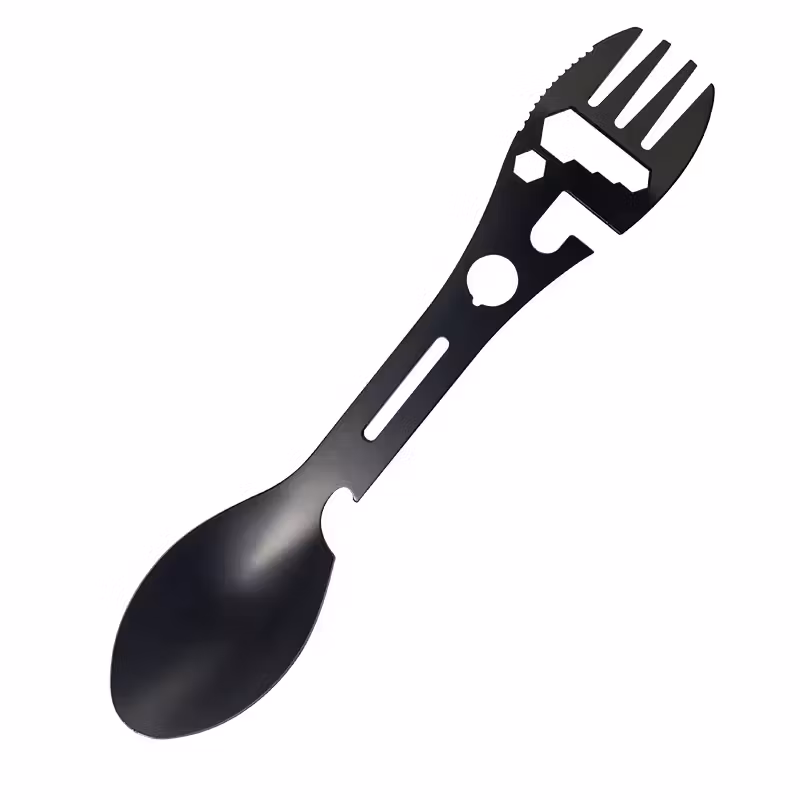 Multiverktyg - Sked, Kniv och Gaffel i Rostfritt Stål