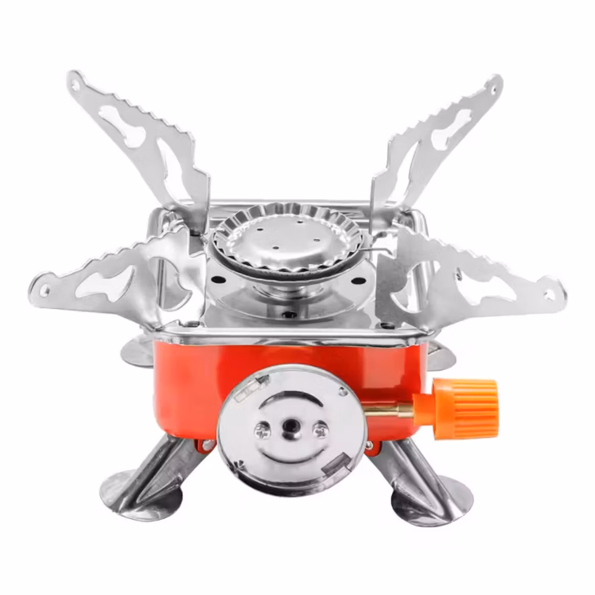 Orange gasolkök med regulator