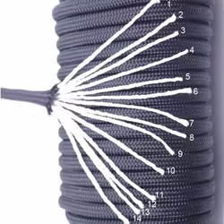 Paracord fallskärmslina | 750 Mil-Spec, 15 meter