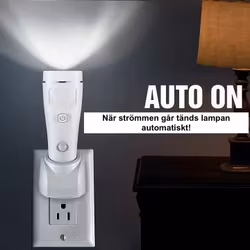Nödljuslampa och nattlampa laddningsbar