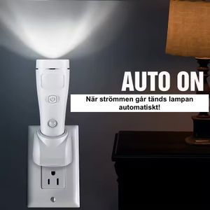 Nödljuslampa och nattlampa laddningsbar