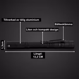 Taktisk ficklampa med LED