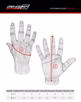 Five Leatherglove RFX3, sort/hvit