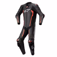 Alpinestars Leather suite 1-stk Missile v2 Sort/Rød fluo
