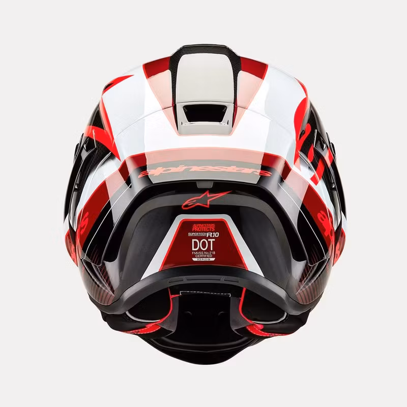 Alpinestars Helmet Supertech R10 Team Black/Carb/Red/White