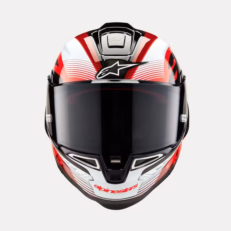 Alpinestars Helmet Supertech R10 Team Black/Carb/Red/White
