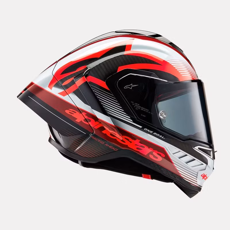 Alpinestars Helmet Supertech R10 Team Black/Carb/Red/White