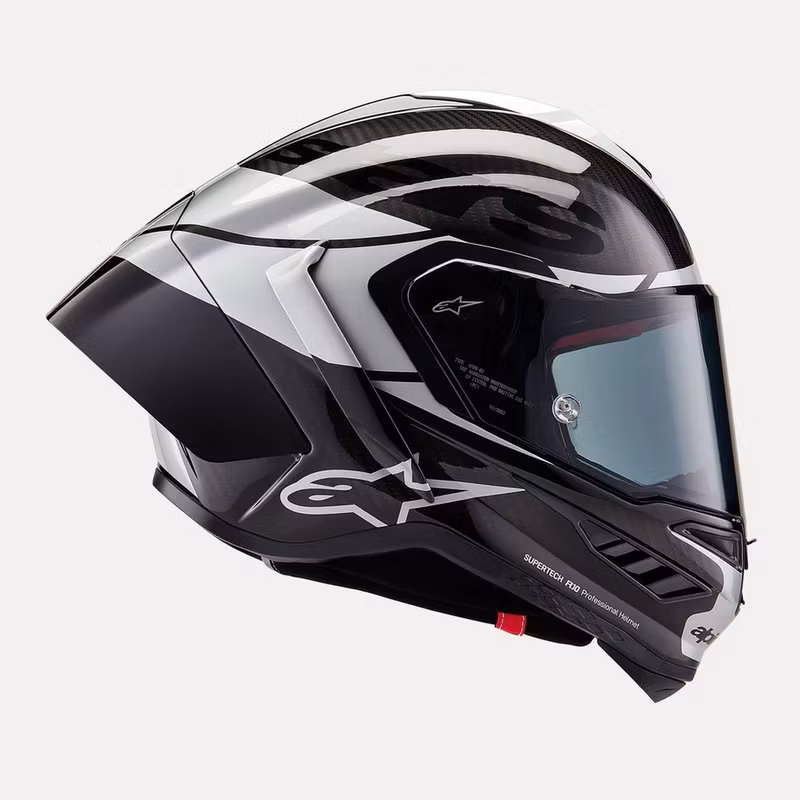 Alpinestars Helmet Supertech R10 Element Black/Carb/Silver