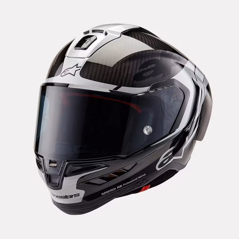 Alpinestars Helmet Supertech R10 Element Black/Carb/Silver