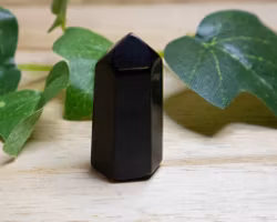 Obsidian svart liten spets